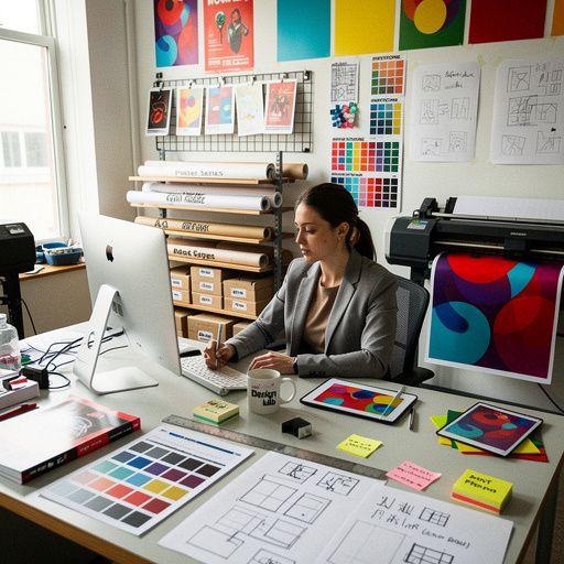 Ukázka různých papírových materiálů pro tisk